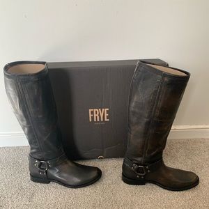 Frye Phillip Harness Boot Extended Calf